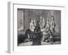 Playing Cards in Apartments of Louis XIV with Maria Anna of Bourbon-Conti-null-Framed Giclee Print