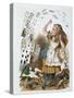 Playing Cards - in “The Nursery “” Alice in Wonderland”” by Lewis Carroll, Illustration by John Ten-John Tenniel-Stretched Canvas