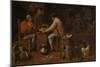 Playing Cards (Oil on Canvas)-Adriaen Brouwer-Mounted Giclee Print