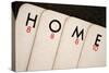 Playing Cards - Spelling 'Home'-Tom Quartermaine-Stretched Canvas