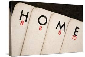 Playing Cards - Spelling 'Home'-Tom Quartermaine-Stretched Canvas