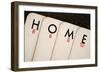 Playing Cards - Spelling 'Home'-Tom Quartermaine-Framed Giclee Print