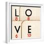 Playing Cards - Spelling 'Love'-Tom Quartermaine-Framed Giclee Print