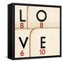 Playing Cards - Spelling 'Love'-Tom Quartermaine-Framed Stretched Canvas