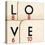 Playing Cards - Spelling 'Love'-Tom Quartermaine-Stretched Canvas