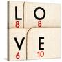 Playing Cards - Spelling 'Love'-Tom Quartermaine-Stretched Canvas