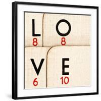 Playing Cards - Spelling 'Love'-Tom Quartermaine-Framed Giclee Print