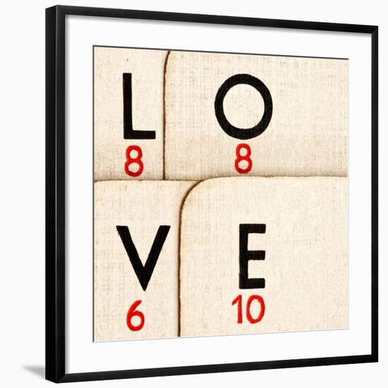 Playing Cards - Spelling 'Love'-Tom Quartermaine-Framed Giclee Print