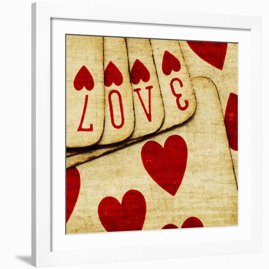 Playing Cards with Love-Tom Quartermaine-Framed Giclee Print