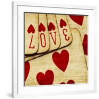 Playing Cards with Love-Tom Quartermaine-Framed Giclee Print