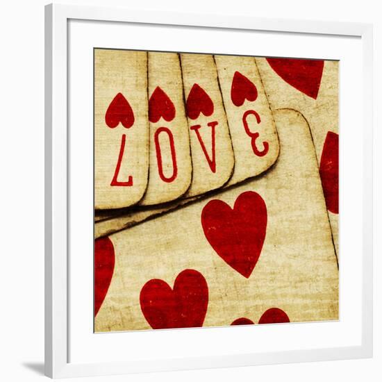 Playing Cards with Love-Tom Quartermaine-Framed Giclee Print