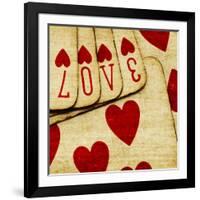 Playing Cards with Love-Tom Quartermaine-Framed Giclee Print