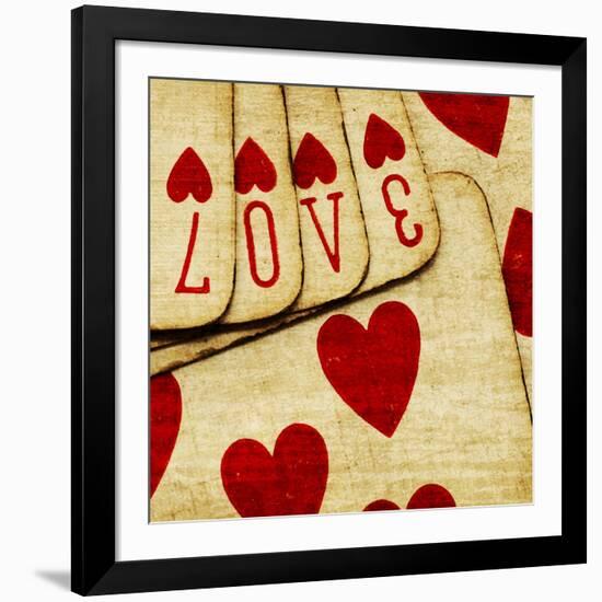 Playing Cards with Love-Tom Quartermaine-Framed Giclee Print