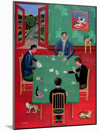 Playing Cards-Jerzy Marek-Mounted Giclee Print