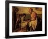 Playing Checkers-Harry Herman Roseland-Framed Art Print