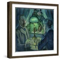 Playing Chess, 1925-Jean Paul Kayser-Framed Giclee Print