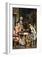 Playing Chess-Arturo Ricci-Framed Giclee Print