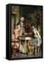 Playing Chess-Arturo Ricci-Framed Stretched Canvas