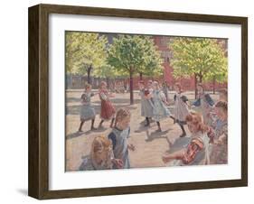 Playing Children, 1907-1908-Peter Hansen-Framed Giclee Print