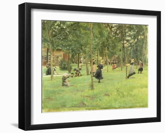 Playing Children in the Park, 1882-Max Liebermann-Framed Giclee Print