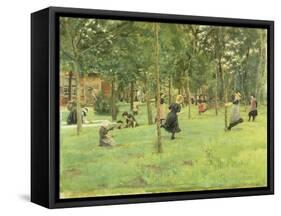 Playing Children in the Park, 1882-Max Liebermann-Framed Stretched Canvas