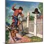"Playing Cowboy", June 23, 1951-Amos Sewell-Mounted Giclee Print