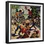 "Playing Cowboy", March 11, 1950-Amos Sewell-Framed Giclee Print