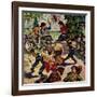 "Playing Cowboy", March 11, 1950-Amos Sewell-Framed Giclee Print