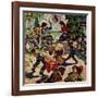 "Playing Cowboy", March 11, 1950-Amos Sewell-Framed Giclee Print