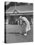 Playing Croquet, at Croquet Club-John Dominis-Stretched Canvas