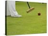 Playing Croquet, Devon, England-Peter Adams-Stretched Canvas