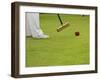 Playing Croquet, Devon, England-Peter Adams-Framed Photographic Print