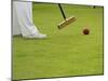 Playing Croquet, Devon, England-Peter Adams-Mounted Photographic Print