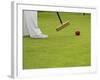 Playing Croquet, Devon, England-Peter Adams-Framed Photographic Print