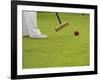 Playing Croquet, Devon, England-Peter Adams-Framed Photographic Print