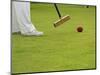 Playing Croquet, Devon, England-Peter Adams-Mounted Photographic Print