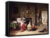 Playing Doctor, 1863-Frederick Daniel Hardy-Framed Stretched Canvas