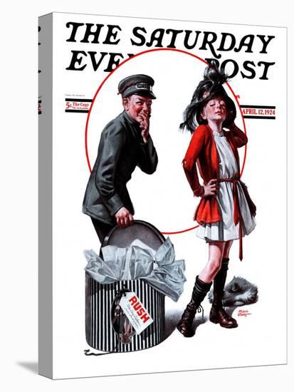 "Playing Dress-Up," Saturday Evening Post Cover, April 12, 1924-Frederic Stanley-Stretched Canvas