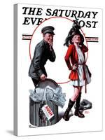 "Playing Dress-Up," Saturday Evening Post Cover, April 12, 1924-Frederic Stanley-Stretched Canvas