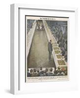 Playing Fifty Games of Chess Simultaneously-Vittorio Pisani-Framed Photographic Print