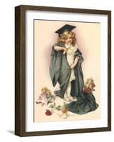 Playing Graduate, 1902-Maud Humphrey-Framed Giclee Print