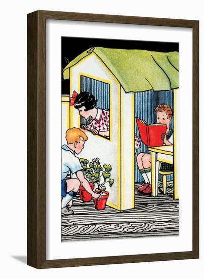 Playing House-Julia Letheld Hahn-Framed Art Print