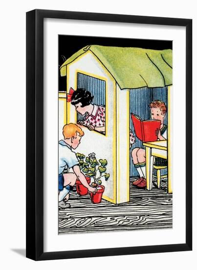 Playing House-Julia Letheld Hahn-Framed Art Print