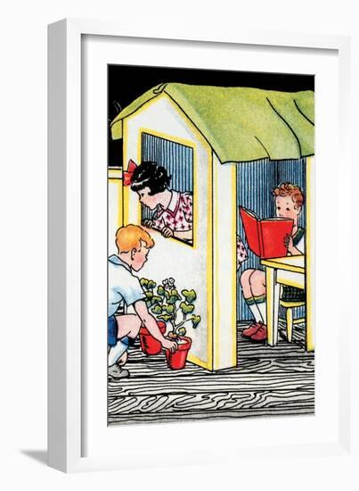 Playing House-Julia Letheld Hahn-Framed Art Print