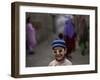 Playing in an Alley of Islamabad, Pakistan-null-Framed Photographic Print