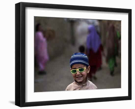 Playing in an Alley of Islamabad, Pakistan-null-Framed Photographic Print