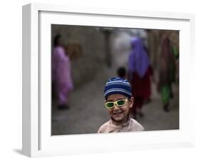 Playing in an Alley of Islamabad, Pakistan-null-Framed Photographic Print