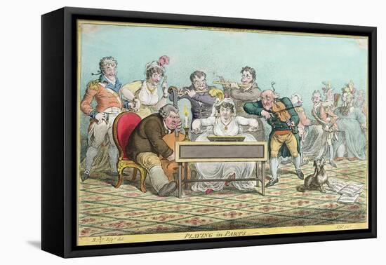 Playing in Parts, Etched by James Gillray (1757-1815) Published by Hannah Humphrey in 1801-Brownlow North-Framed Stretched Canvas