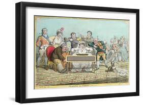 Playing in Parts, Etched by James Gillray (1757-1815) Published by Hannah Humphrey in 1801-Brownlow North-Framed Giclee Print