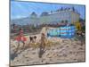 Playing in the Sand, Llandudno, 2010-Andrew Macara-Mounted Giclee Print